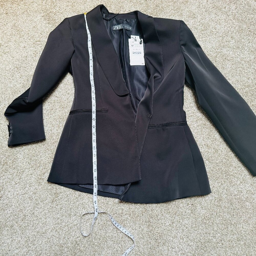 Zara satin blazer
